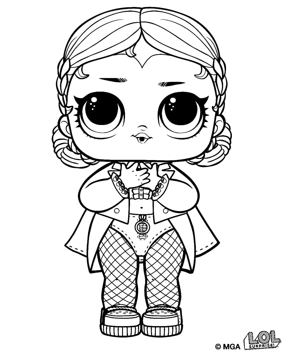 LOL Surprise Doll Countess Coloring Page