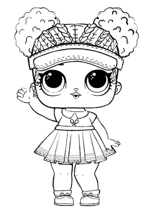 Lol Surprise Doll Court Champ Coloring Page