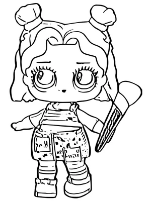 LOL Surprise Makeover Artist Coloring Page