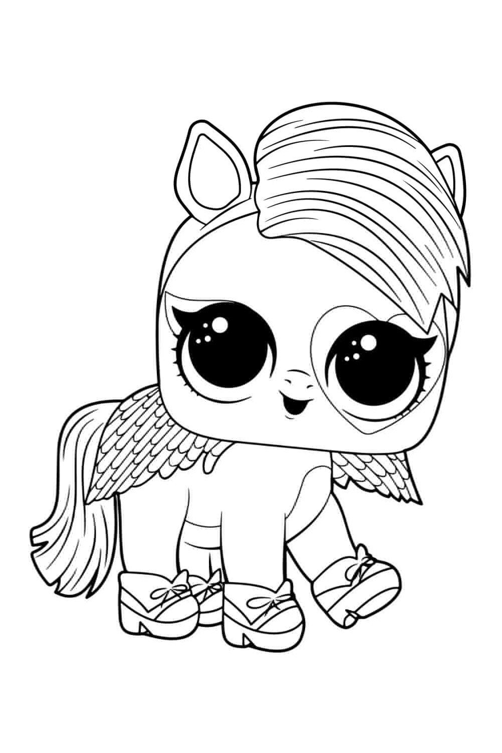 LOL Surprise Pony Dancer Coloring Page