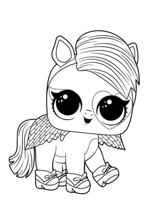 LOL Surprise Pony Dancer Coloring Page