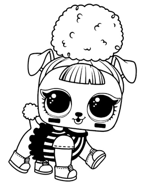 Rufferee Touchdown LOL Surprise Pets - Coloring Page