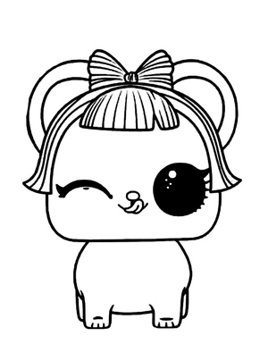 Sneaky Sugar LOL Surprise Pets Coloring Page