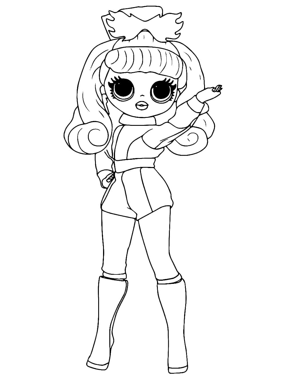 Speedster LOL Surprise OMG - Swift Star Coloring Page