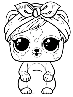 Splash of Surprises LOL Surprise Coloring Page