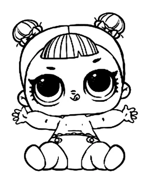 Sugarie the LOL Surprise Doll Coloring Page