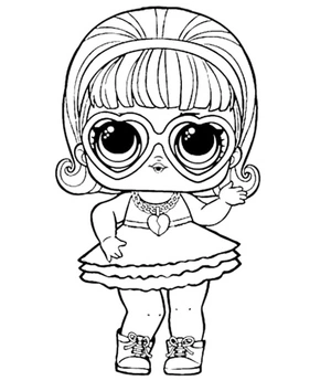 Surprise Violet LOL Coloring Page