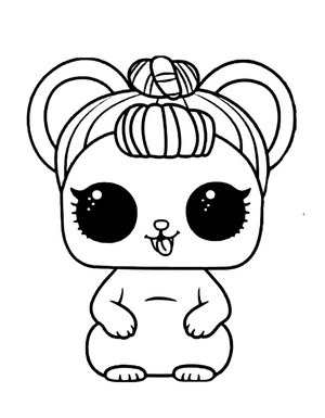 Sweet Squeak LOL Surprise Pets Coloring Page
