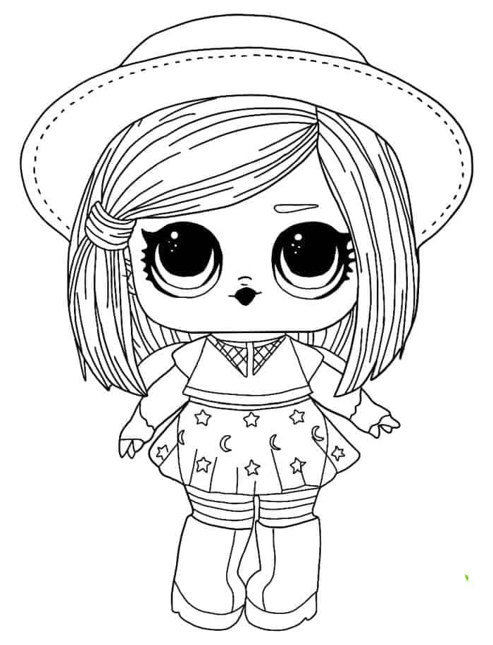 Witchy Baby LOL Surprise Hairgoals Coloring Page