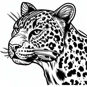 Leopard's Close-Up Portrait