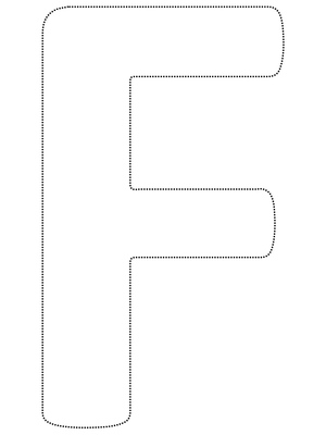 Tracing Page for the Letter F