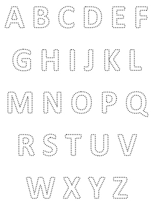 Tracing Worksheet for the Alphabet