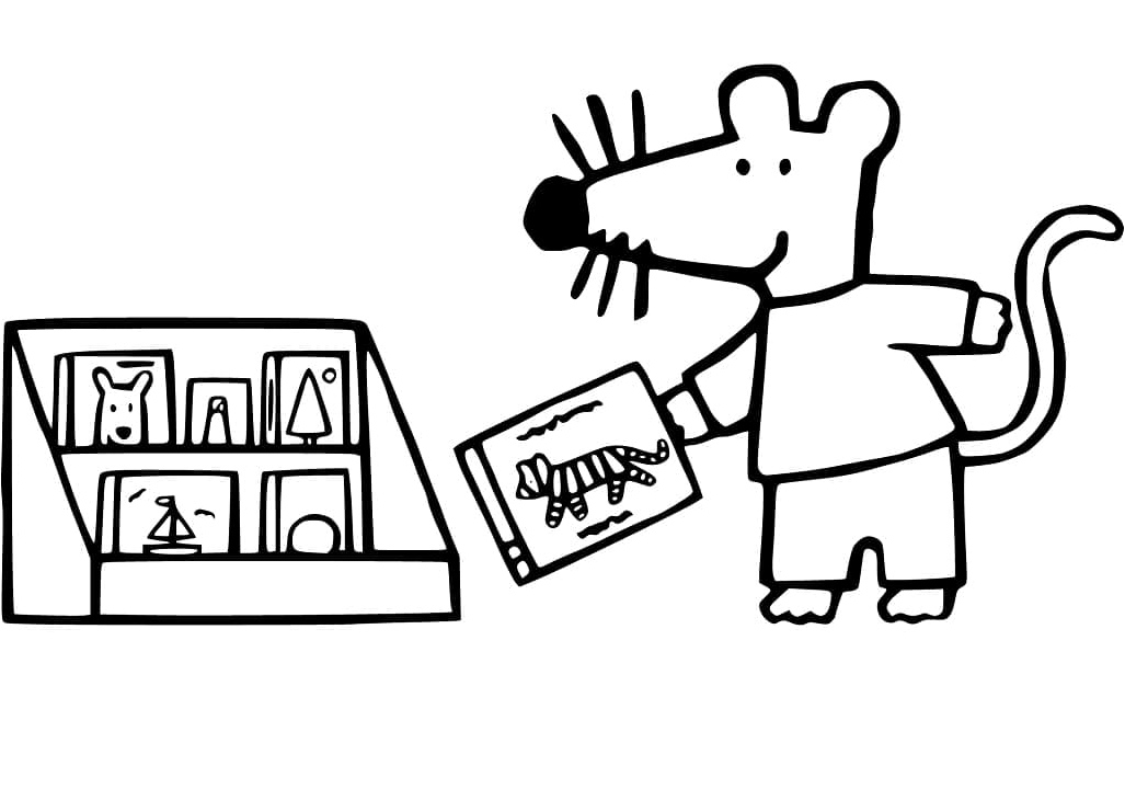 Coloring Page of Maisy Coloring Page