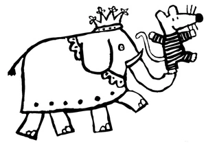 Eddie and Maisy Coloring Page