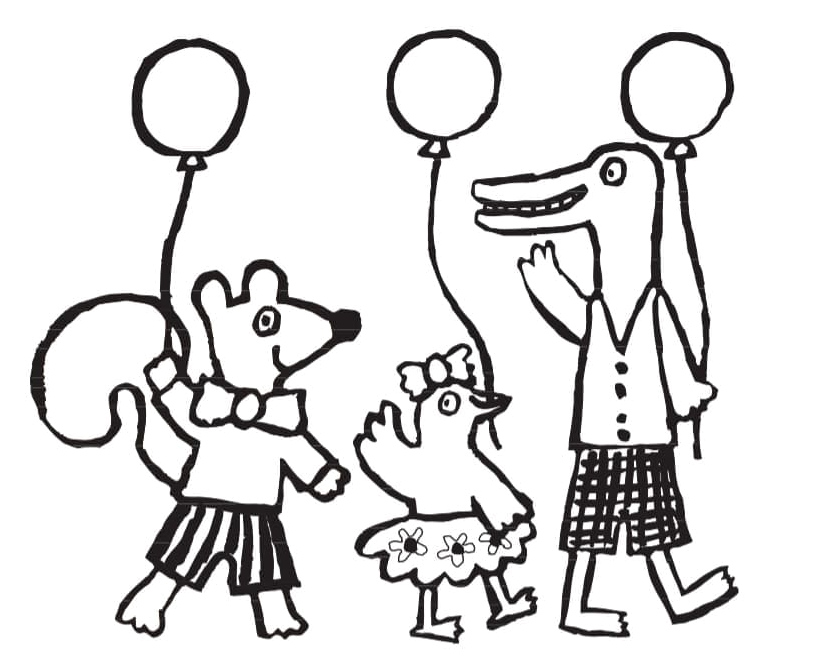 Friends of Maisy Coloring Page