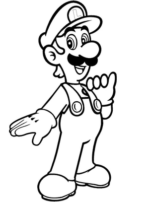 Luigi from the Mario Bros franchise
