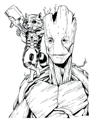 Groot and Rocket