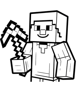 Image of Steve from Minecraft