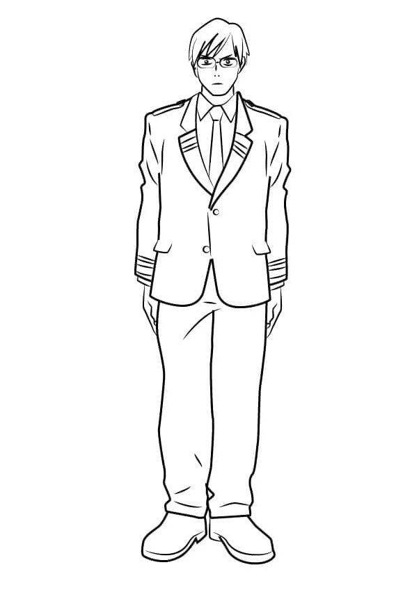 Iida Tenya Coloring Page
