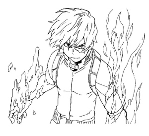 Todoroki from My Hero Academia