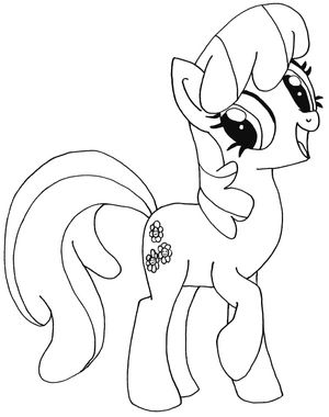 Cheerilee from My Little Pony Coloring Page