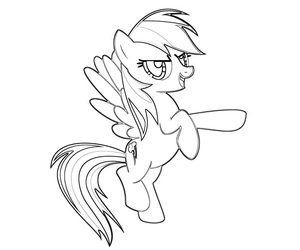 My Little Pony: Rainbow Dash Coloring Page