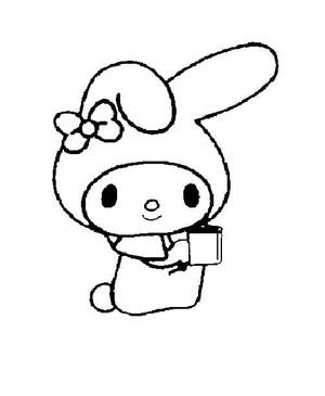 Free My Melody coloring page for children