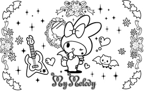 My Melody Coloring Page for Kids