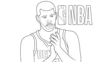 Applauding Basketball Players Coloring Page