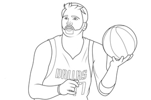 Coloring Page: Luka Doncic