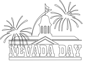 Nevada Day Coloring Page