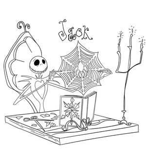 3 Nightmare Before Christmas Coloring Page
