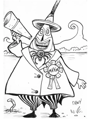Leader of Halloween Town Coloring Page