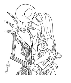 The Nightmare Before Christmas Coloring Page 7