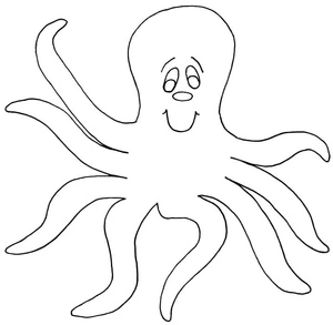 Free Octopus Design Coloring Page
