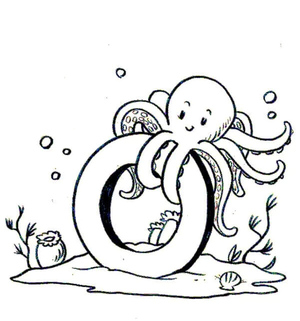 Happy Octopus Featuring the Letter O