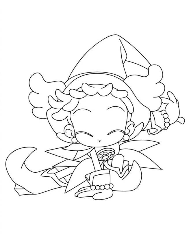 Free Printable Ojamajo Doremi Coloring Page Coloring Page