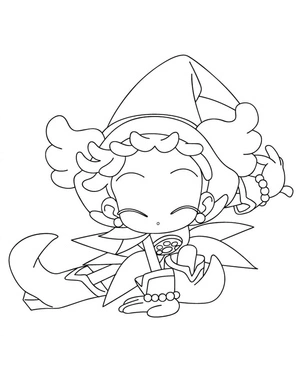 Free Printable Ojamajo Doremi Coloring Page Coloring Page