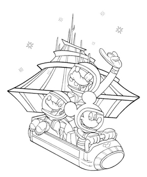 Mickey Mouse in Outer Space
