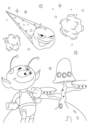 Space Exploration Scene