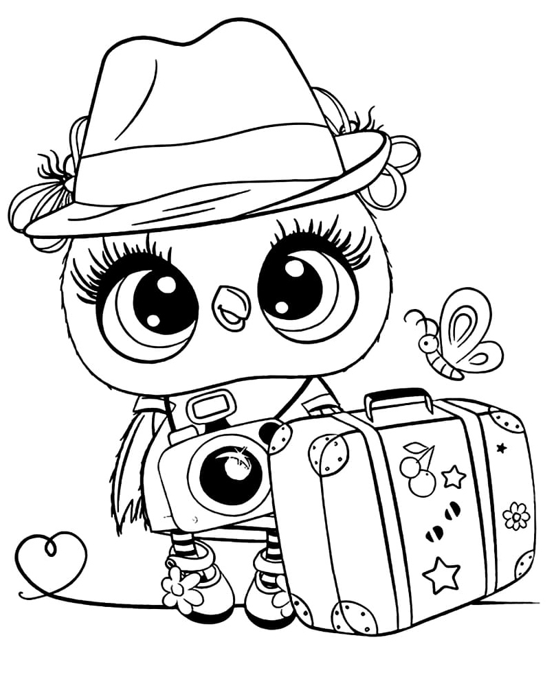 A Beautiful Owl Coloring Page