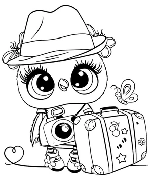 A Beautiful Owl Coloring Page