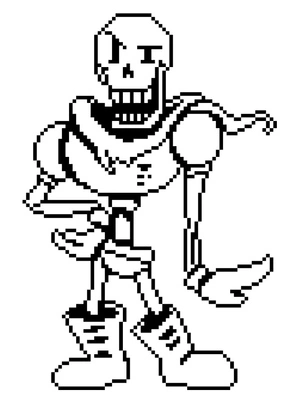 Pixel Papyrus Coloring Page