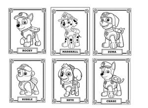 Characters from Paw Patrol