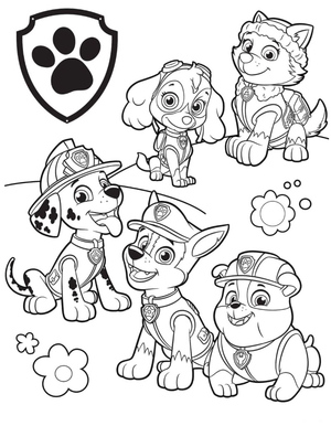 Free Paw Patrol Coloring Page