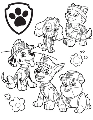 Free Paw Patrol Coloring Page Coloring Page