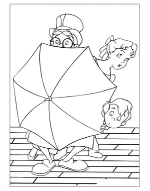 Children from the world of Peter Pan Coloring Page