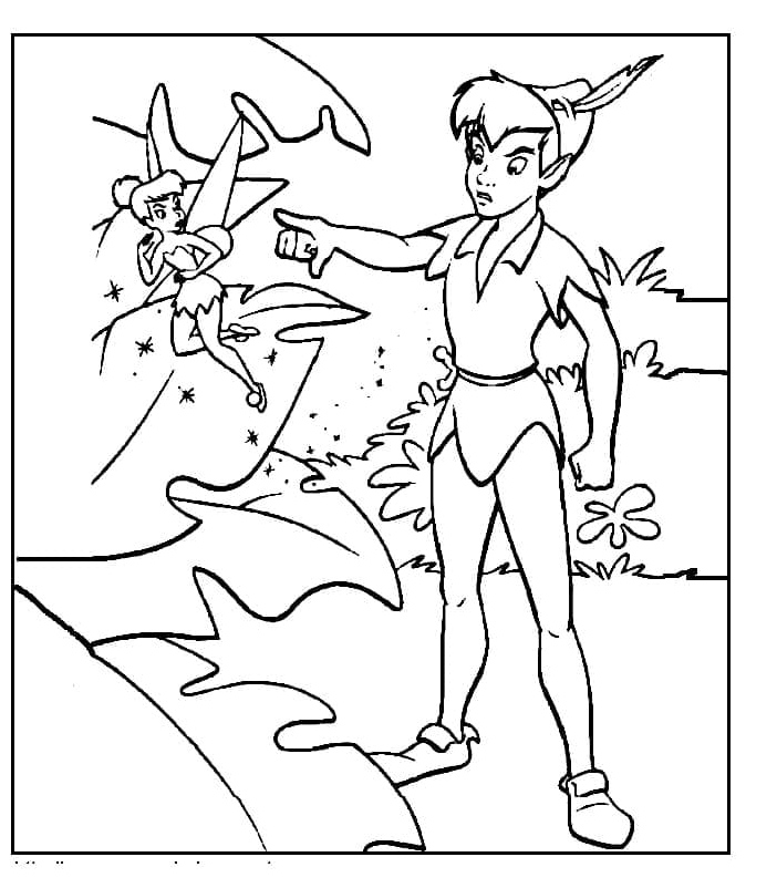 Furious Peter Pan Coloring Page