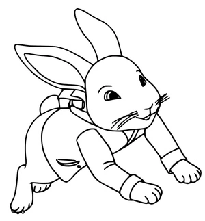 Adorable Peter Rabbit Coloring Page