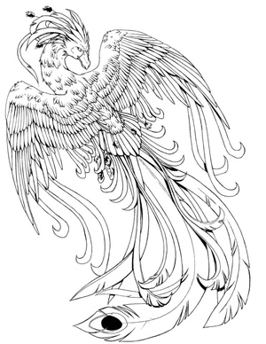 Incredible Firebird Coloring Page
